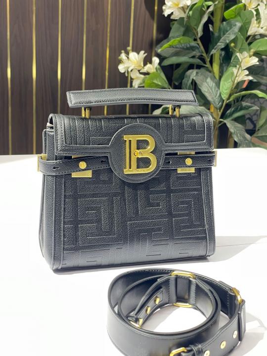 Balmain b buzz 23 satchel bag with og box(700 black)