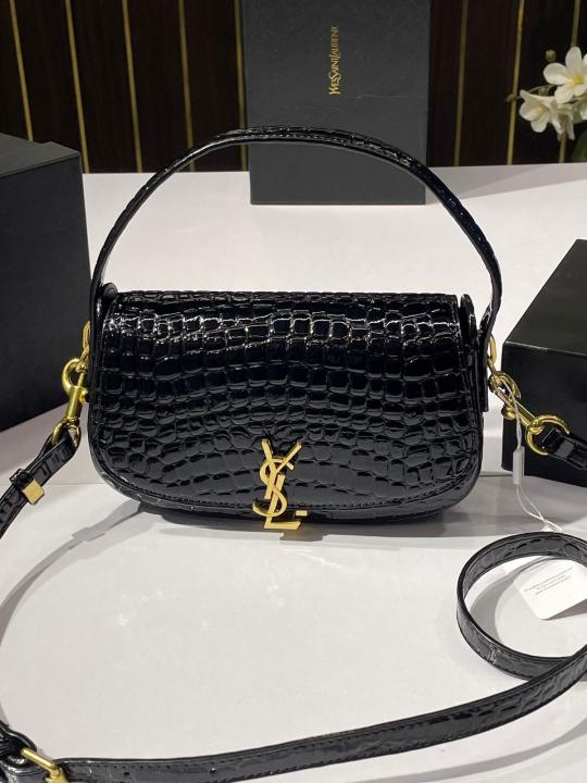 Ysl voltaire womens bag with og box(83 1crocodile)
