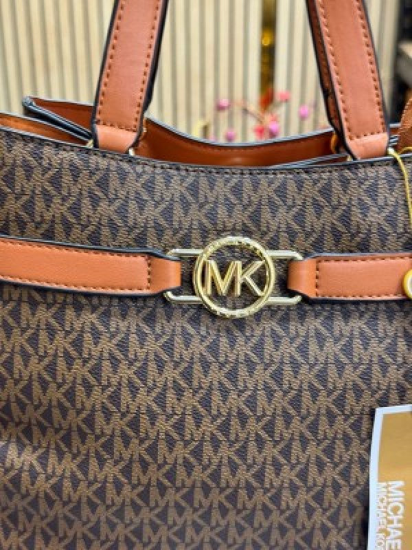 Michael Kors Satchel Hand Bag With Dust Bag (100878 Coffee)