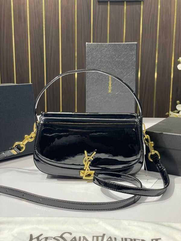 Ysl voltaire womens bag with og box(83 1 mirror black)