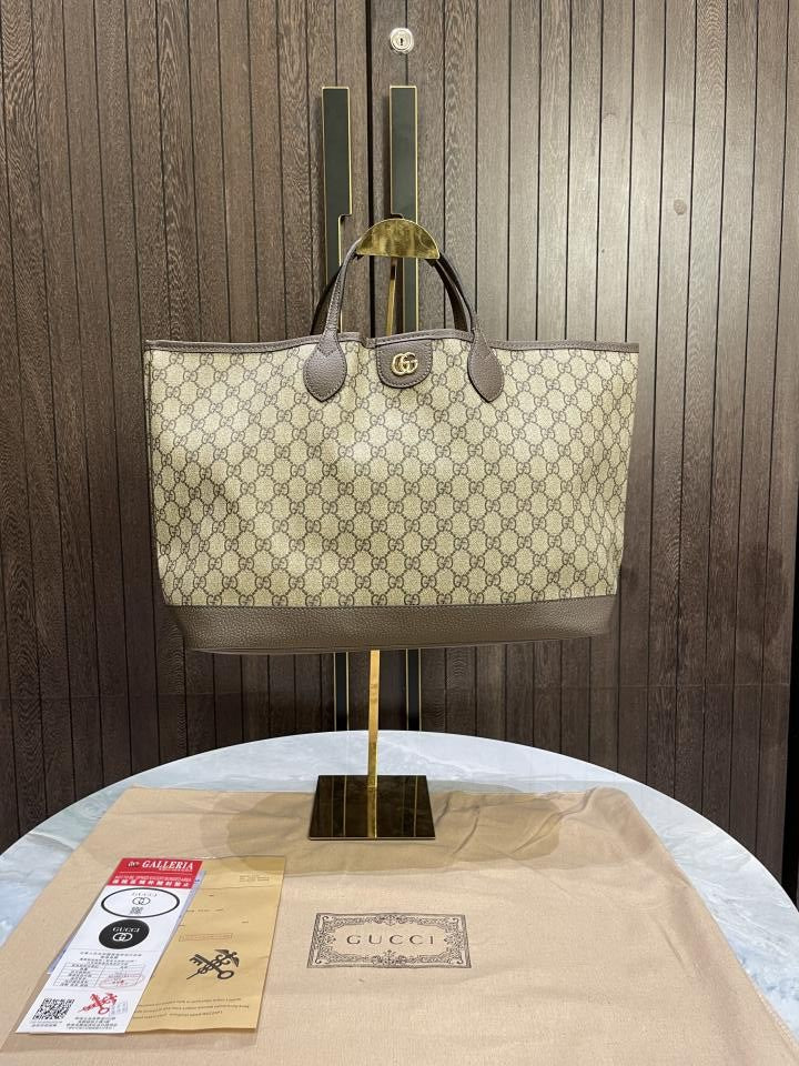 GUCC  I Ophidia Medium Gg Canvas Tote Bag with dust cover 491