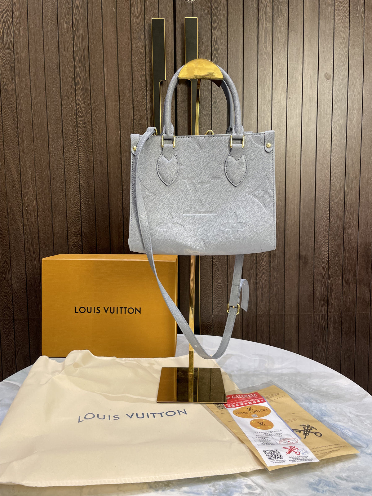 LOUIS VUITTON blue ONTHEGO PM WITHOut BOX 13