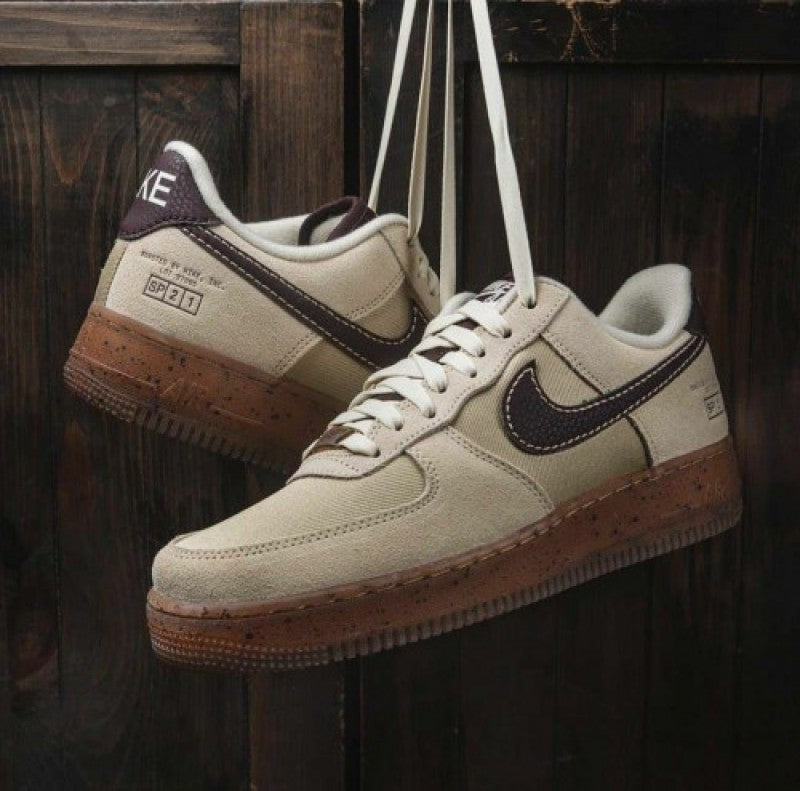 E Airforce 1 low coffee suede quality