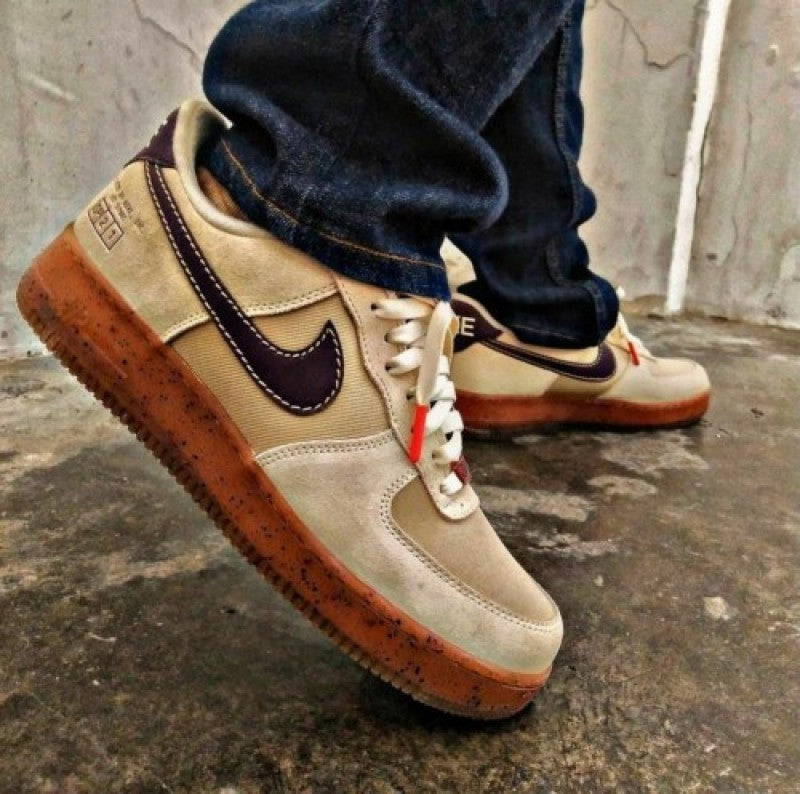 E Airforce 1 low coffee suede quality