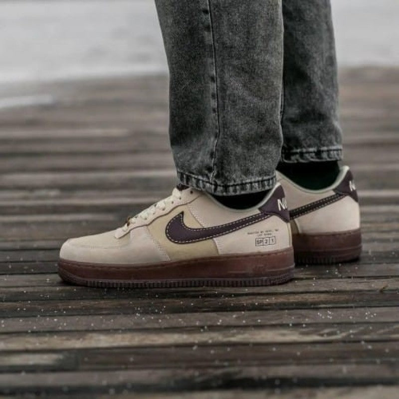E Airforce 1 low coffee suede quality
