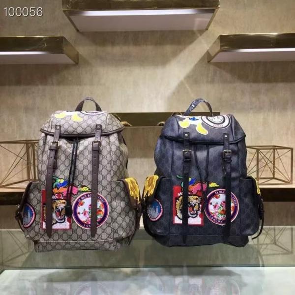 Gucci GG Supreme Donald Duck Premium Quality Backpack With Dust Bag G460029 Black