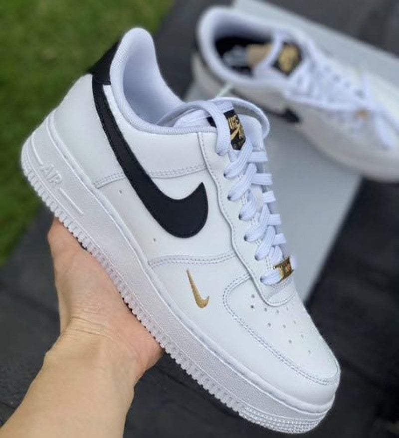 Nikee Airforce 1 Low Gold Mini Swoosh