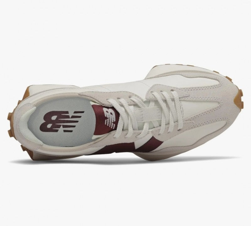 New Balance 327 White Burgundy #113