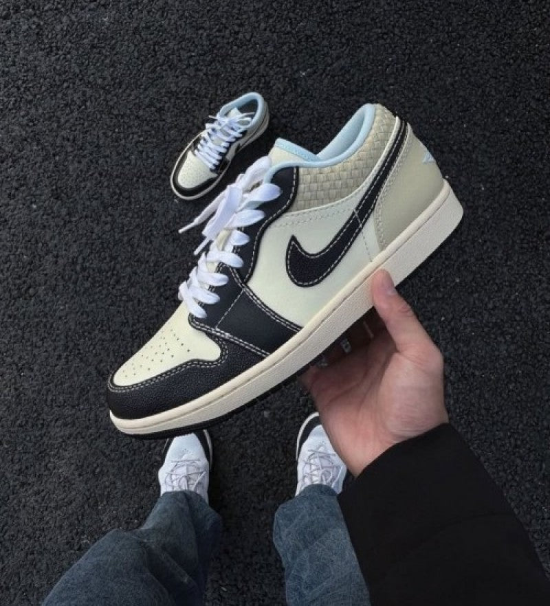 Nikee Air Jordan 1 Low Coconut Milk Black 115