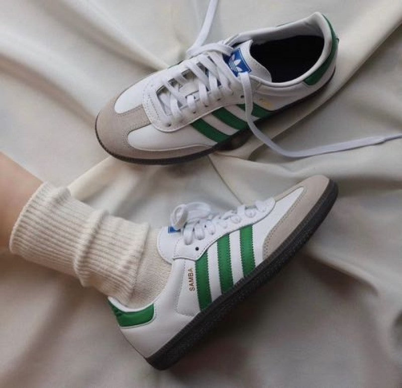 Adida s samba white green men s