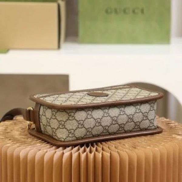 Gucci Mini GG Canvas Brown Bag With Double OG Box And Dust Bag 658572