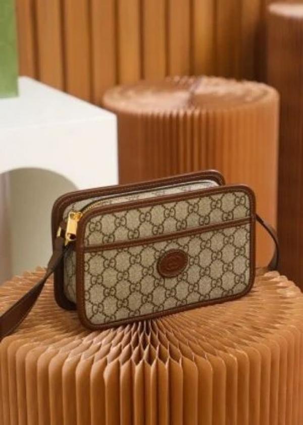 Gucci Mini GG Canvas Brown Bag With Double OG Box And Dust Bag 658572