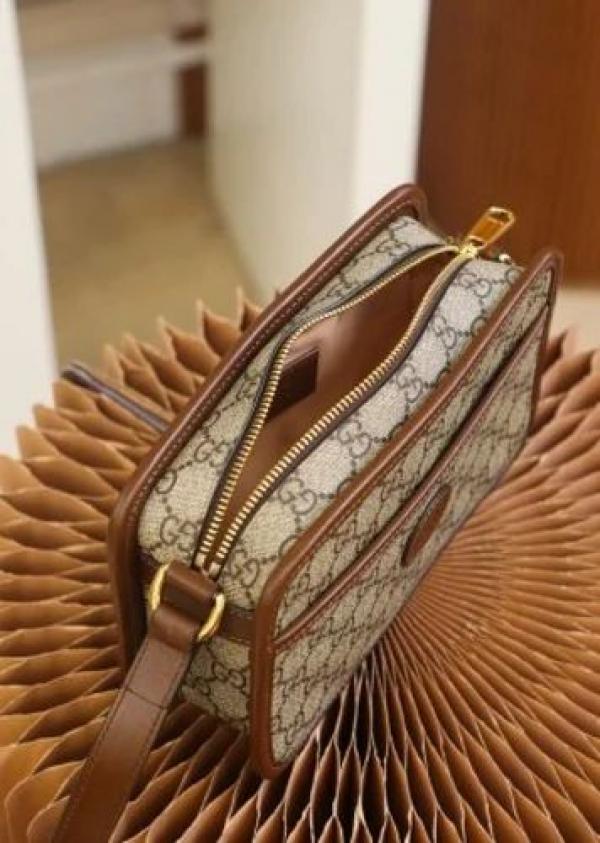 Gucci Mini GG Canvas Brown Bag With Double OG Box And Dust Bag 658572