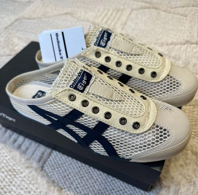 Onitsuk aa Tiger maxico 66 sabot half cut shoe sneaker Cream navy (258