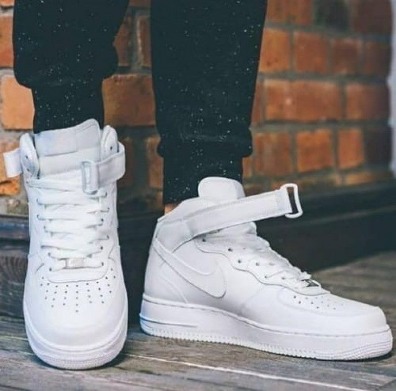 . Airforce long mid leather white