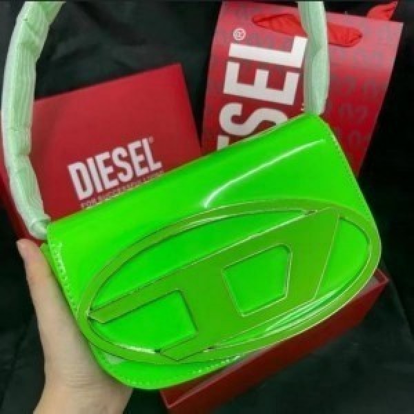 DIESE L 1DR SHOULDER BAG WITH OG BOX DUST BAG WITH CARRY BAG premium quality (green) (S12)