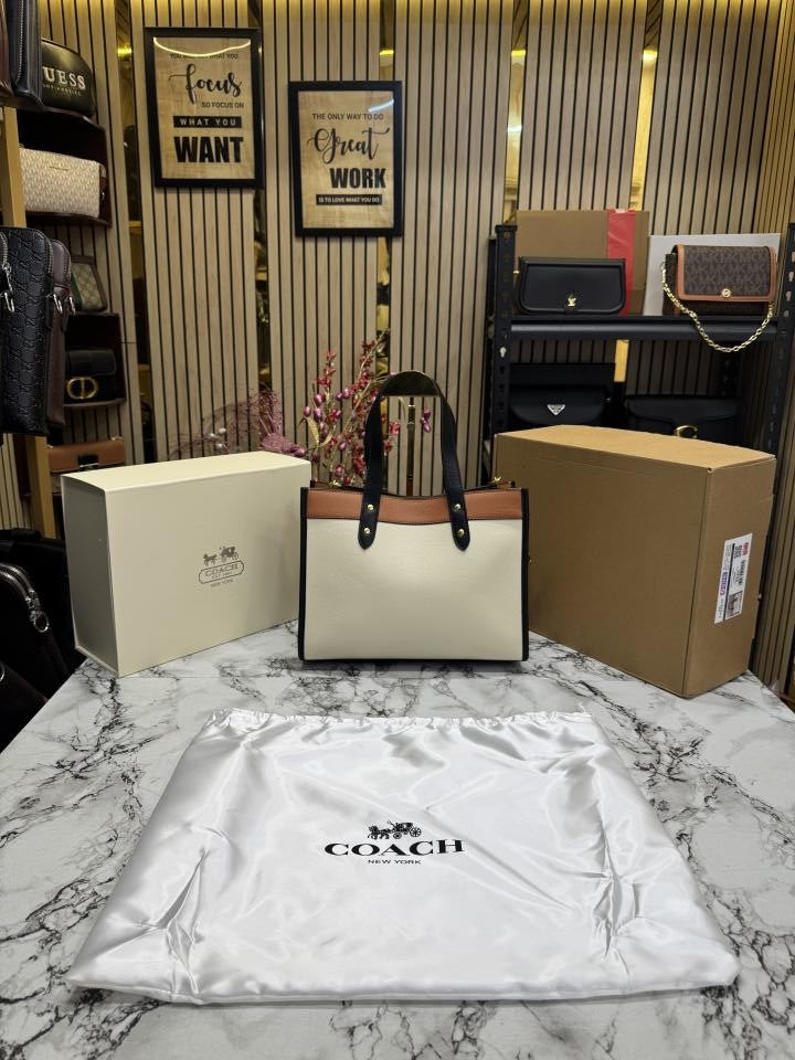 Coach Field Tote In Colorblock With Double Og Box And Dust Bag