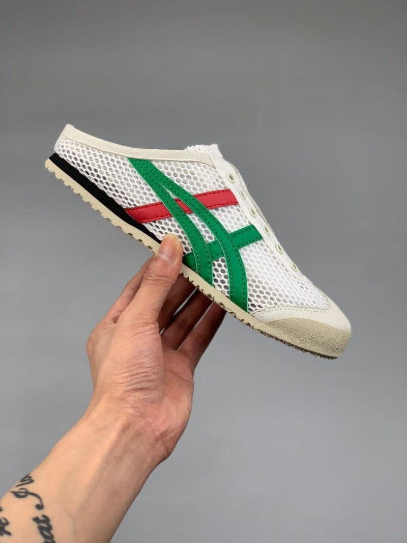 Onitsuka Tiger Mexico 66 Sabot "Half Cut Shoe Sneaker White Green" #720
