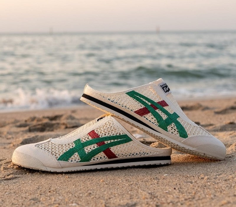 Onitsuka Tiger Mexico 66 Sabot "Half Cut Shoe Sneaker White Green" #720