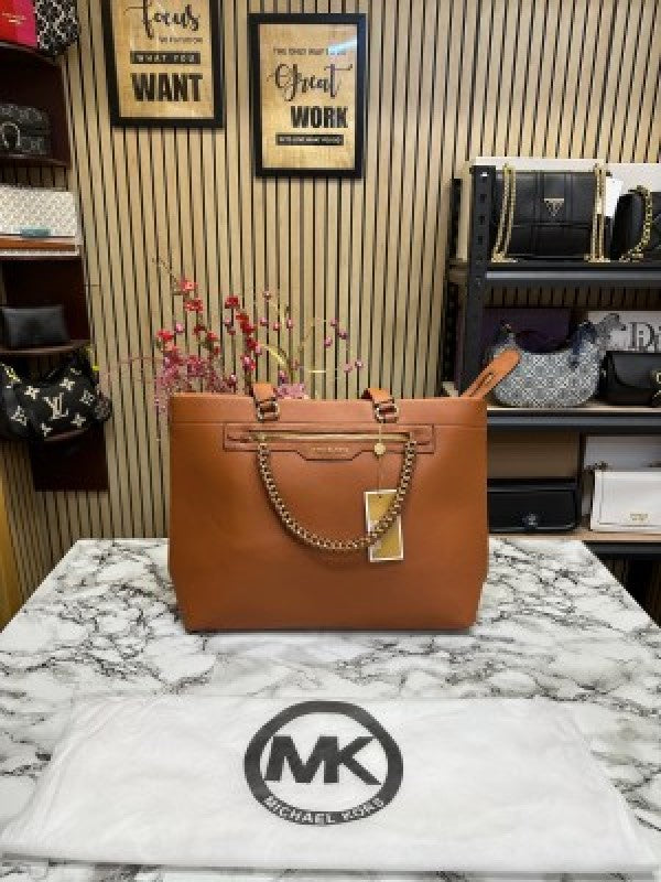 Michael Kors Slater Large Tote Shoulder Bag Signature (brown)