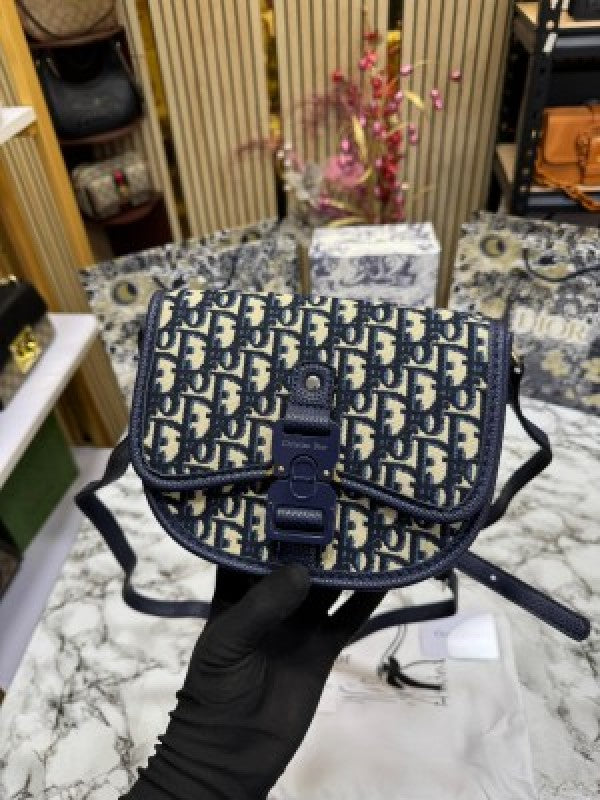 DIO R MINI GALLOP BAG WITH STRAP WITH OG BOX AND DUST BAG INCLUDING CARRY BAG PREMIUM QUALITY (BLUE)