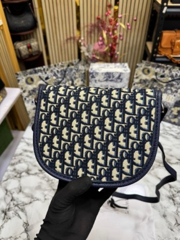 DIO R MINI GALLOP BAG WITH STRAP WITH OG BOX AND DUST BAG INCLUDING CARRY BAG PREMIUM QUALITY (BLUE)