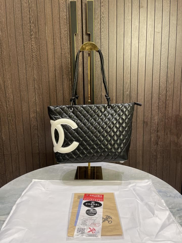 Chane L quilted calfskin cambon tote large 429