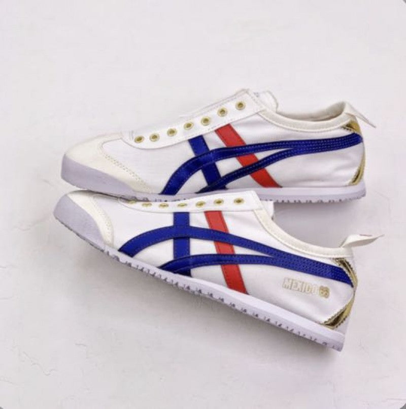 Onitsuka Tiger SlipOn White Blue Red