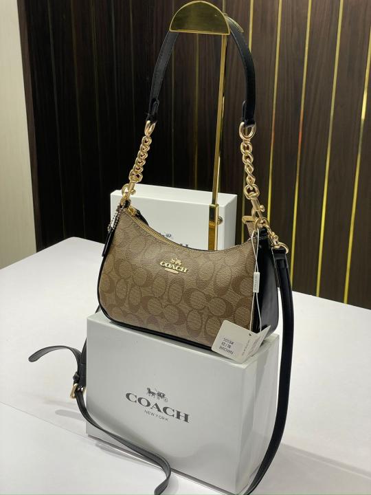 Coach teri shoulderbag with og box (1013 tan)