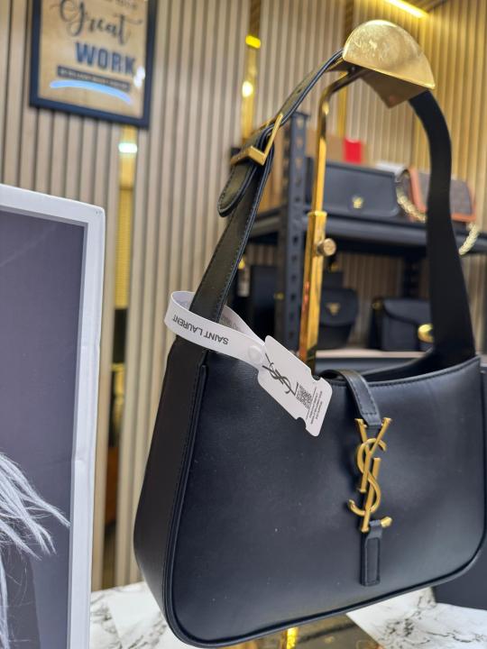 Yves Saint Laurent (Ysl) Hobo Shoulder Bag Premium Quality With Double Og Box And Dust Bag (Black)