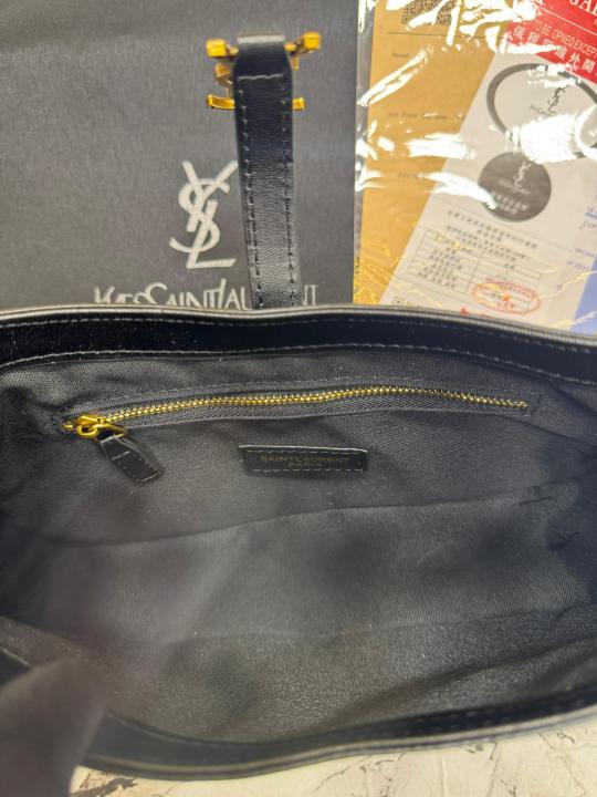 Yves Saint Laurent (Ysl) Hobo Shoulder Bag Premium Quality With Double Og Box And Dust Bag (Black)