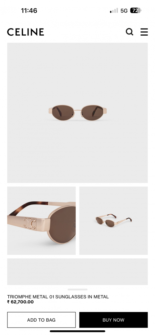 Celine 1006 Gold Brown