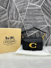 Coach  Tabby  12  Black  Monogram  Mini  With  Original  Box  (6806  Black)