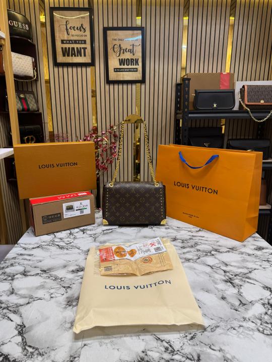 Louis Vuitton Petite Melle Bag With Double Og Box And Dust Bag Including Carry Bag (brown)