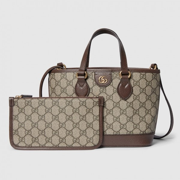 Gucc  i OPHIDIA MINI TOTE BAG with magent box 329