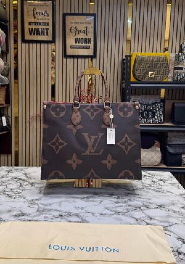 LOUIS VUITTON PREMIUM ONTHEGO WITH DUST BAG (BROWN)