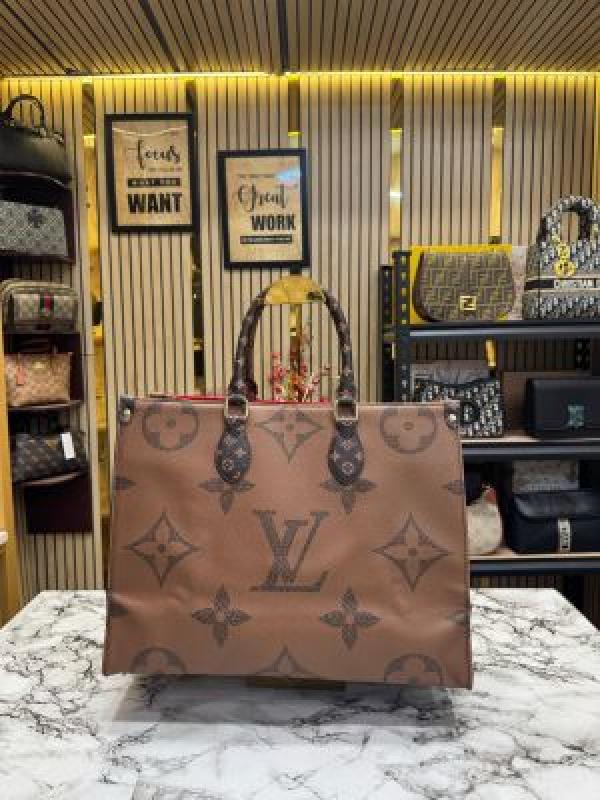 LOUIS VUITTON PREMIUM ONTHEGO WITH DUST BAG (BROWN)