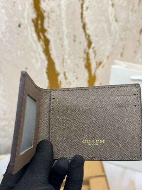 COACH SIGNATURE CC MONOGRAM WALLET COMBO WITH BOX AND CARRYBAG
