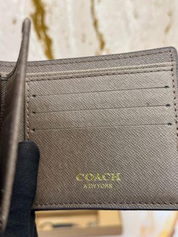 COACH SIGNATURE CC MONOGRAM WALLET COMBO WITH BOX AND CARRYBAG