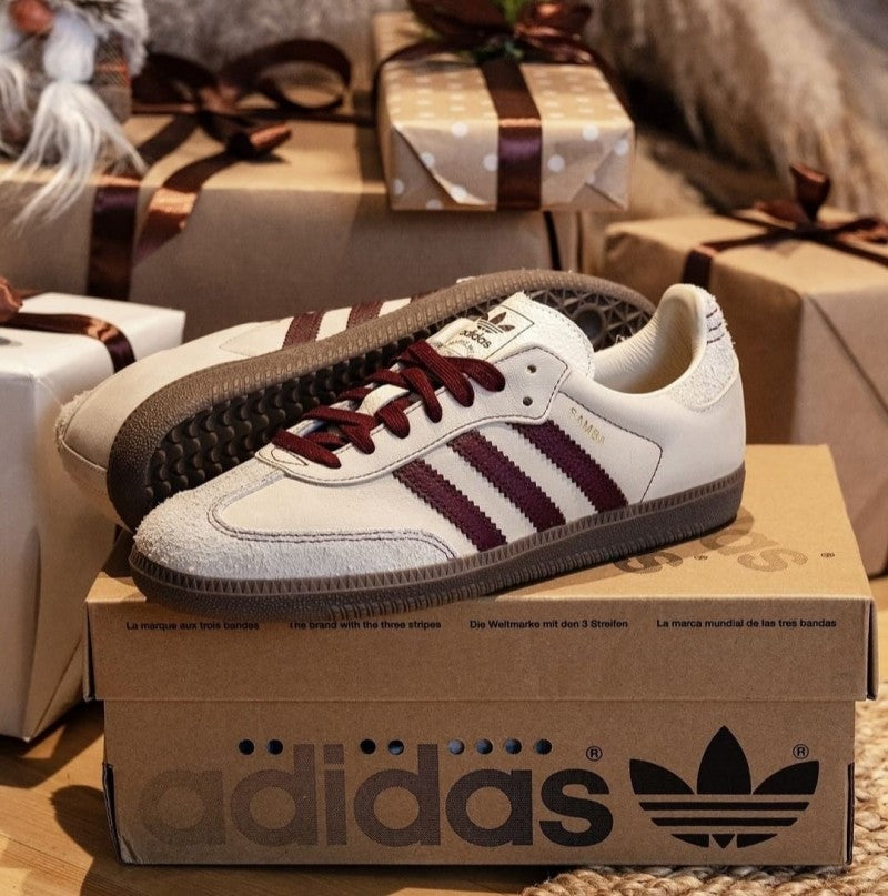 Adidass Samba OG Men s Wonder White Maroon