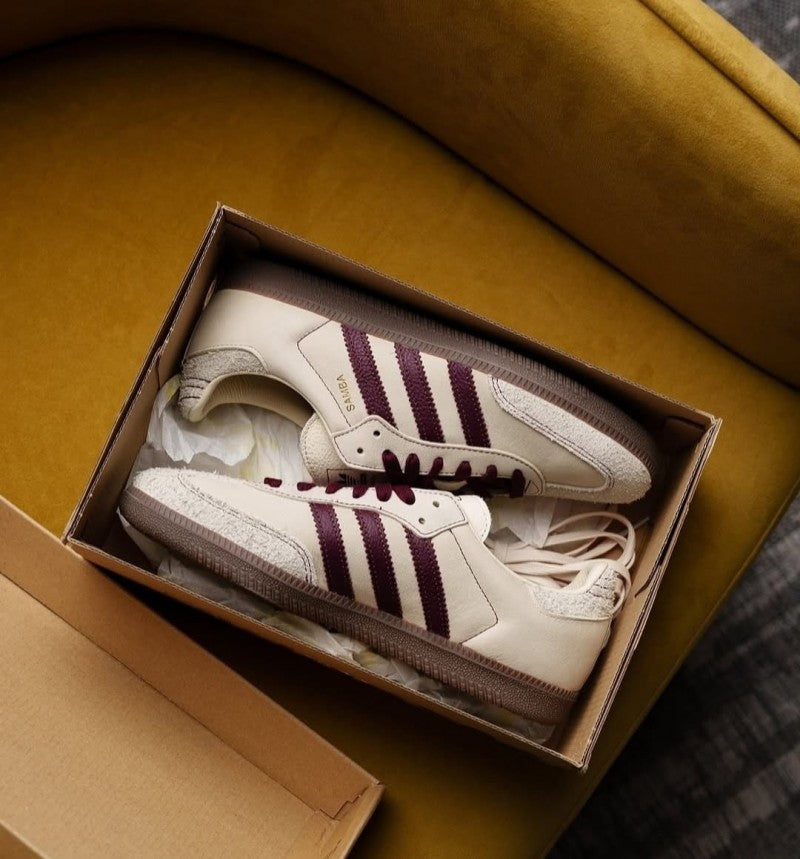 Adidass Samba OG Men s Wonder White Maroon