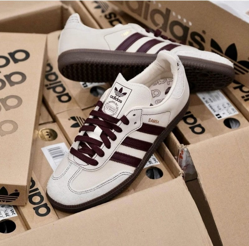 Adidass Samba OG Men s Wonder White Maroon