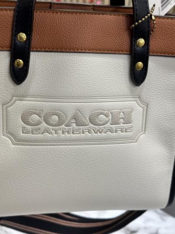 COAC H FEILD COLOUR BLOCK SMALL TOTE BAG WITH OG BOX AND DUST BAG