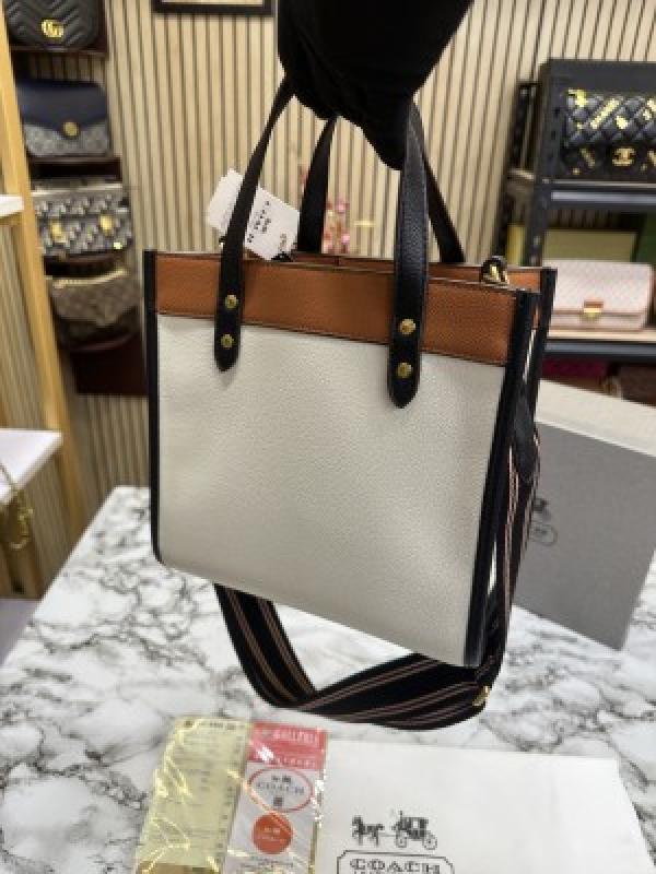 COAC H FEILD COLOUR BLOCK SMALL TOTE BAG WITH OG BOX AND DUST BAG