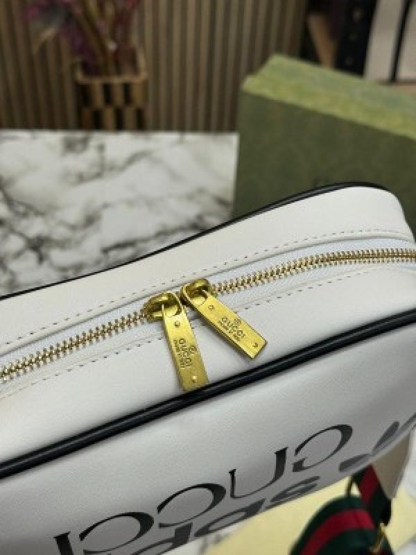 GUCCI X ADIDAS SHOULDER BAG WITH SLING DUSTBAG AND BOX WHITE