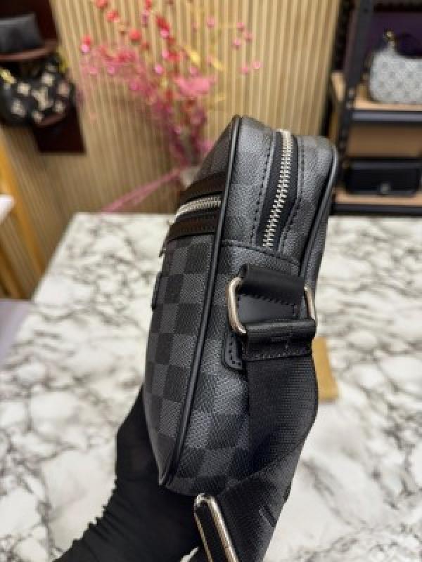 Louis Vuitton Danube Side Bag Premium Quality With Dust Bag (Black Checks)