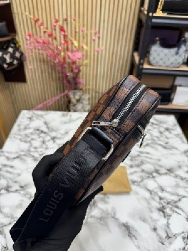 Louis Vuitton Danube Side Bag Premium Quality With Dust Bag (Brown Checks)