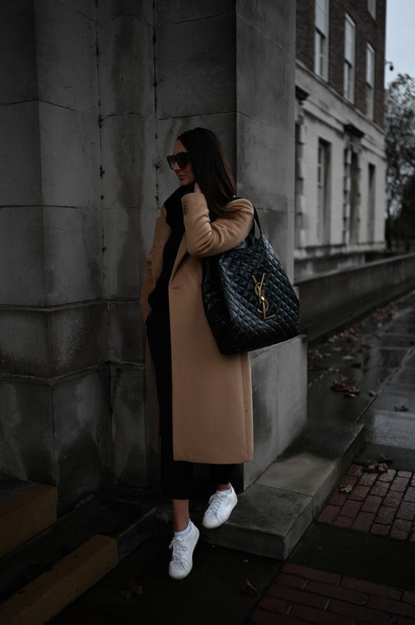 YSL Handbag Saint Laurent Icare Maxi Shopping Bag in Quilted Leather Large With Dust Bag 6070