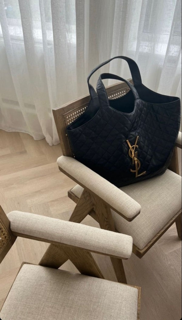 YSL Handbag Saint Laurent Icare Maxi Shopping Bag in Quilted Leather Large With Dust Bag 6070