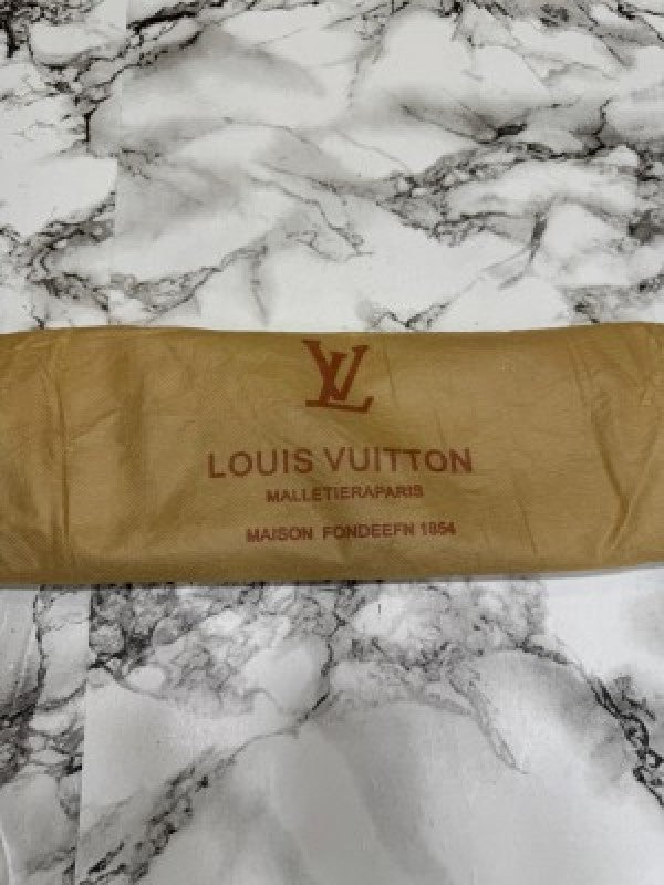 LOUIS VUITTON LV LOGO SIDE BAG BLACK CHECKS WITH DUST BAG